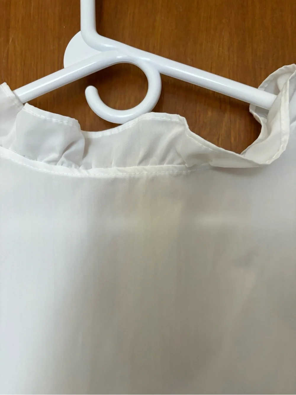 Women’s Plus Size  Classic White Blouse-Ruffled Neckline /Front Sz 3XL - Picture 9 of 10